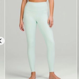 Lululemon 28” Align Legging Size 10 Delicate Mint Double Lined W5CTIS